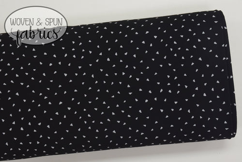 Bubble Crepe Polyester - Black Geo