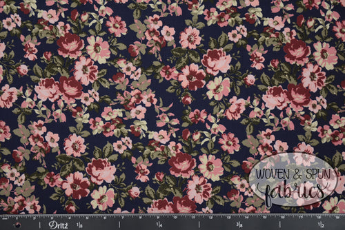 Double Brushed Poly - Floral