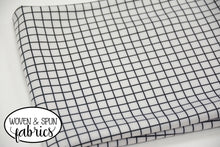 Load image into Gallery viewer, Scuba Knit - Ivory Window Pane