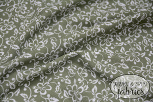 Liverpool Knit - green floral