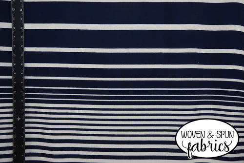 Liverpool Knit - Navy Stripes