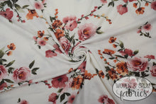 Load image into Gallery viewer, French Terry Knit - Ivory Floral