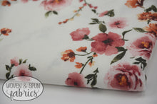 Load image into Gallery viewer, French Terry Knit - Ivory Floral