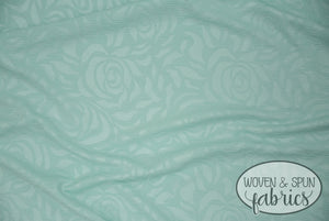 Southern Belle Rose Knit - Aqua